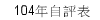 104年自評表
